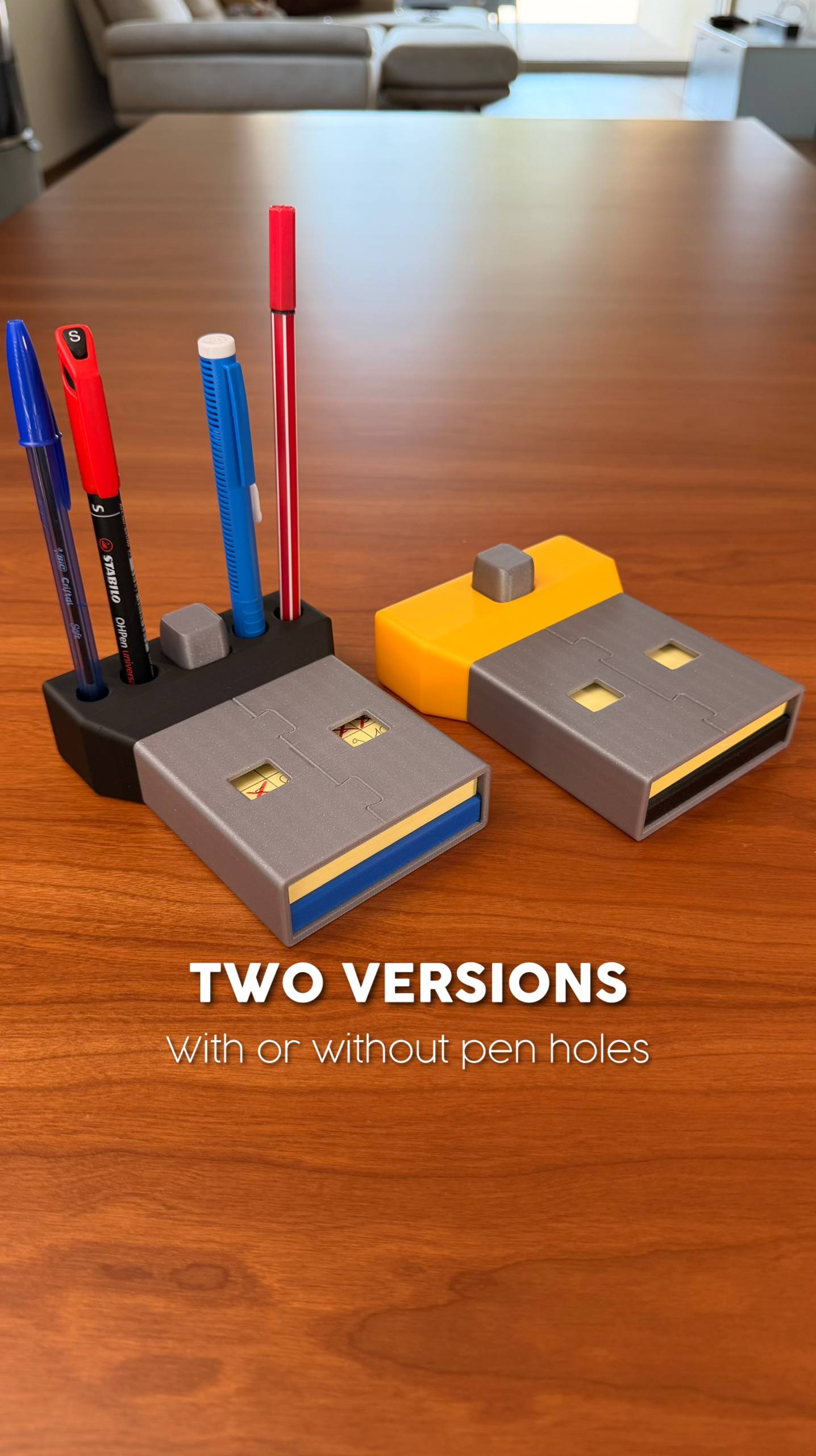 USB Post-it houder met stencils - Afbeelding 1