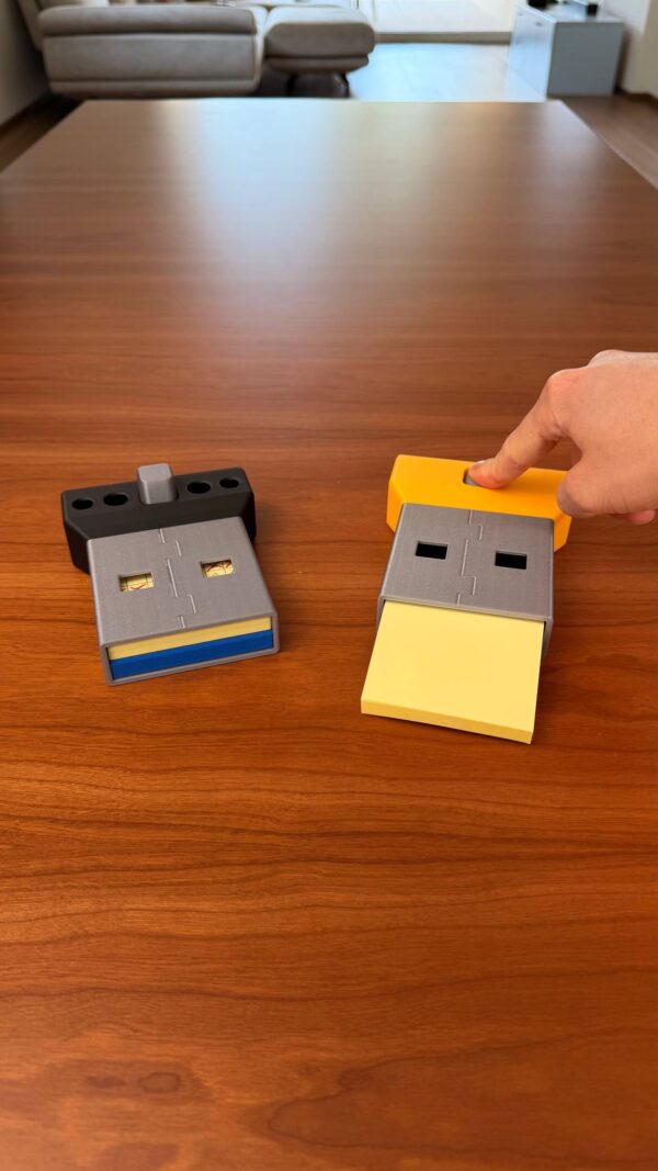 USB Post-it houder met stencils
