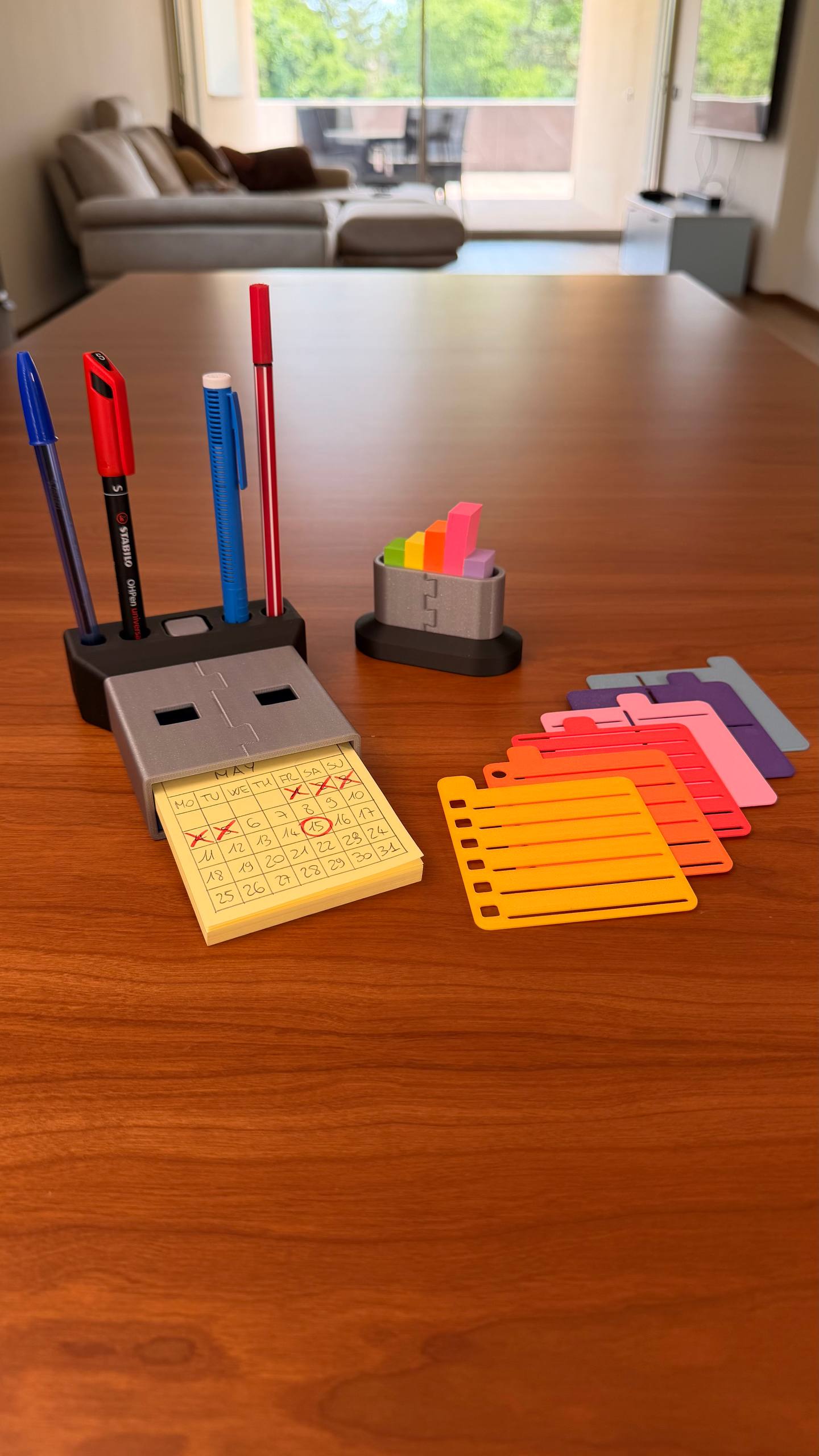 USB Post-it houder met stencils - Afbeelding 3