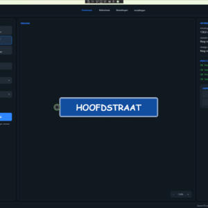 Berk3D Studio Straatnaambord Uitbreiding